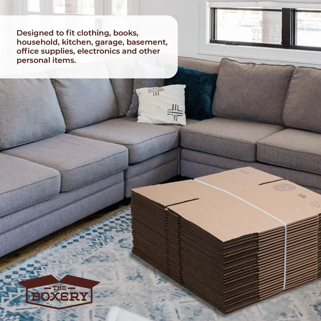 Alt view image 7 of 7 - Moving Boxes 10-Pack Larger | 20x20x20 inch Durable ECT 32 Corrugated Shipping Boxes for Mailing, Packing, Moving, and Storage Recyclable and Made in the USA