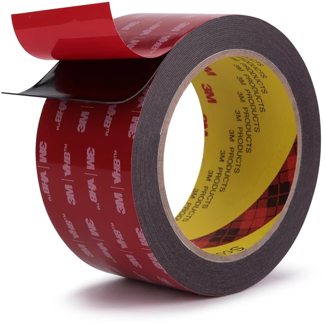 Main image of 3M Double Sided Tape, Heavy Duty, 2 x 18Ft, 5925, Black Very High Bonding, Permanent, Waterproof Foam Mounting Tape for Automotive, Home, Office, Deco, Indoor, Outdoor Mountings