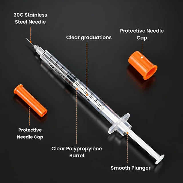 Alt view image 3 of 7 - 1ml 30G 5/16"Precision Liquid Dispenser, Fine Tip, Individually Wrapped, for Glue, Oil, Ink Refilling & Lab Transfer, 100 Pack