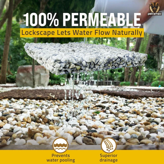 Alt view image 7 of 7 - Max Rock Glue for Landscaping, Pet-Safe & Non-Toxic (USA-Made), 32 Oz Sticky Clear Gravel Binder & Decomposed Granite Stabilizer - Lockdown Gravel/Pebbles/Stones, Mulch Glue for Rocks (50 Sq Ft)