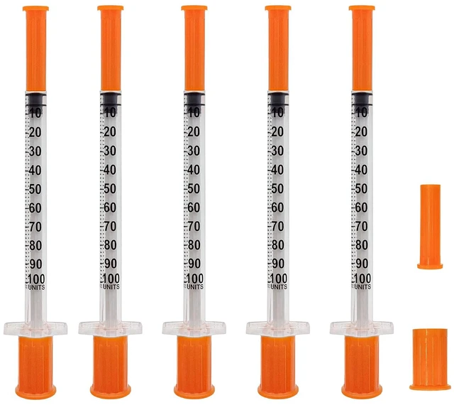 Main image of 100PCS 1mL/CC 31Ga 5/16in (8mm),Individually Wrapped,Single Use