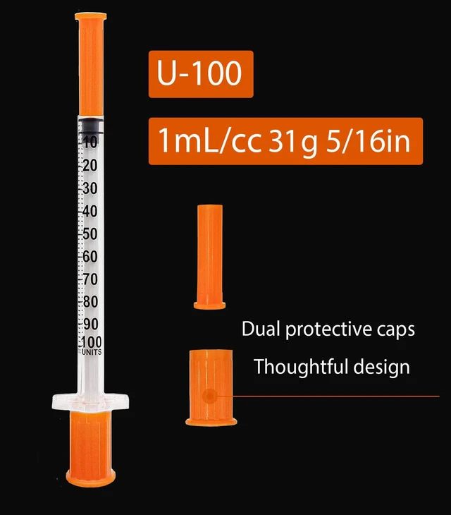 Alt view image 2 of 6 - 100PCS 1mL/CC 31Ga 5/16in (8mm),Individually Wrapped,Single Use
