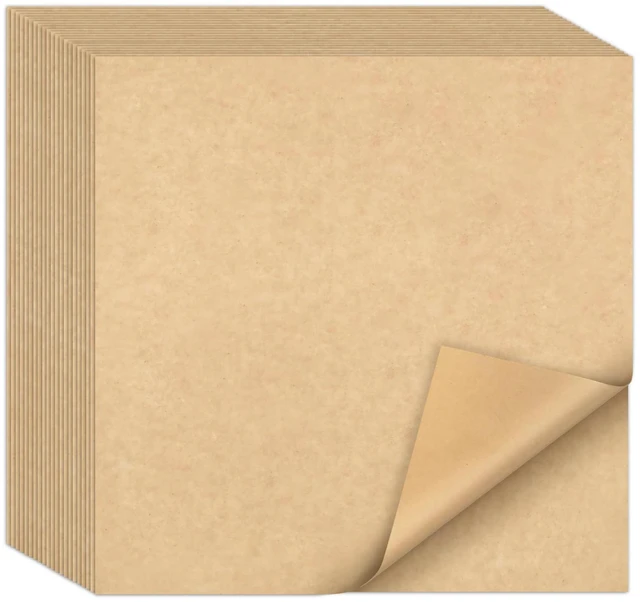 Main image of 12 x 12" Grease Resistant Deli Paper Precut Sheets, 1000 Pcs Kraft Unbleached Food Basket Liners, Sandwich Wrapping Paper, for Deli Food, BBQ, Picnic, Party