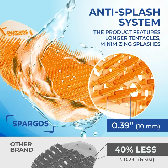 Alt view image 4 of 7 - Urinal Screen Deodorizer, 24 Pack Orange Cakes 24 anti-splash urinal cakes, orange spectrum, 3D wave. Odor control for office, stadium, school restrooms. Gloves incl