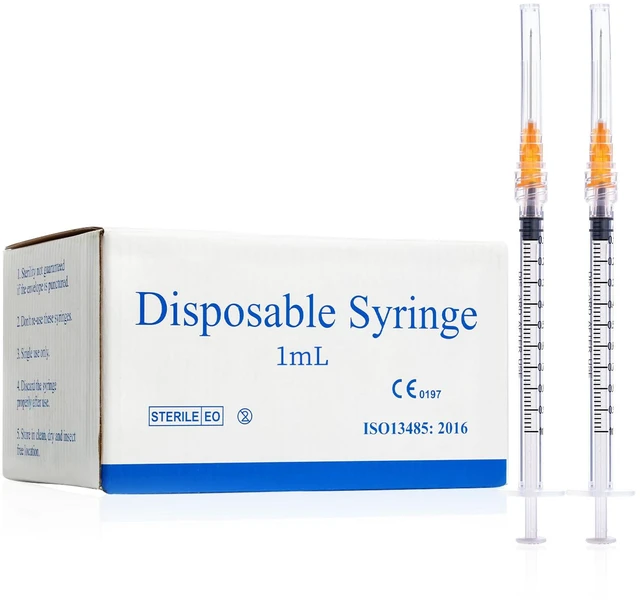 Main image of 1ml 25G 1inch Syringe with Needle, Sterile Disposable Packaging. (100)