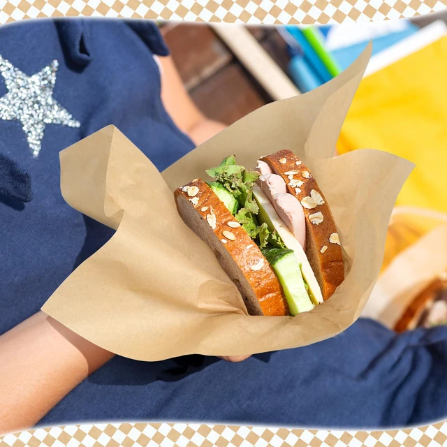 Alt view image 7 of 7 - 12 x 12" Grease Resistant Deli Paper Precut Sheets, 1000 Pcs Kraft Unbleached Food Basket Liners, Sandwich Wrapping Paper, for Deli Food, BBQ, Picnic, Party