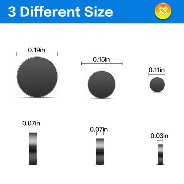 Alt view image 2 of 7 - Small Magnets, 400Pcs Neodymium Print Rare Earth Magnet, Black Tiny Mini Round Magnets for 3D Printing, Office, Kitchen Cabinet, DIY Miniatures, Refrigerator, Crafts, and Science