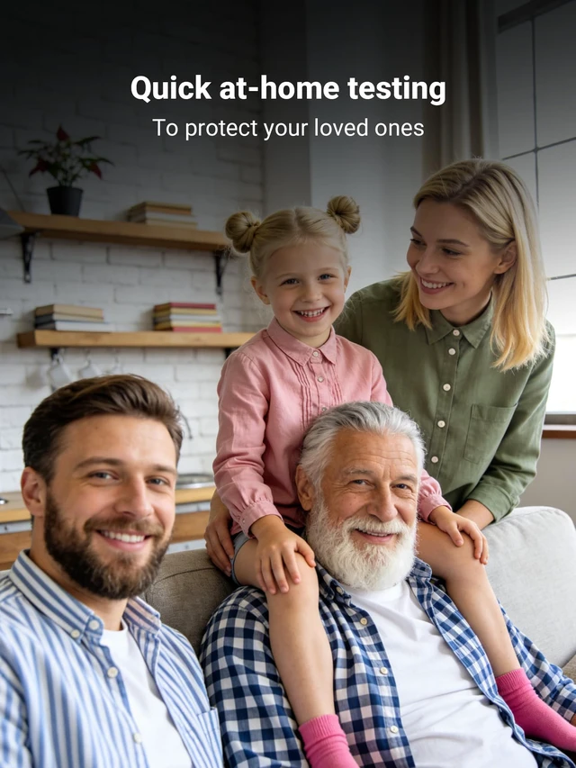 Alt view image 5 of 7 - RSV Test + Flu A/B + COVID-19, 4-in-1 COVID Flu RSV Test, 2 Tests 15-Minute Results, FDA Authorized OTC At-Home Rapid Test for ages 6 months and Up, Non-Invasive Nasal Swab