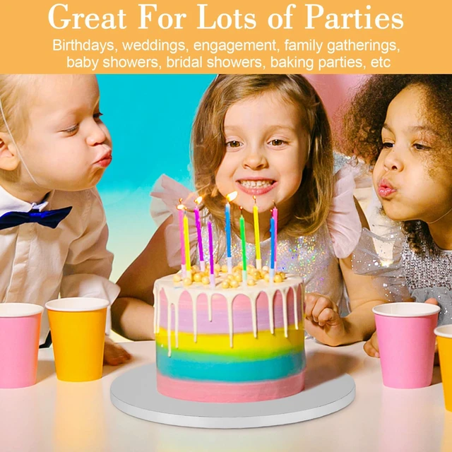 Alt view image 7 of 7 - 12 PCS Cake Drums 8 Inch, 8inch Drum, Cake Boards 8 Inch Round, 1/2" Thick Cardboard, Sturdy Circle, Base para Pastel Cardboard Base White Cake Boards for Wedding