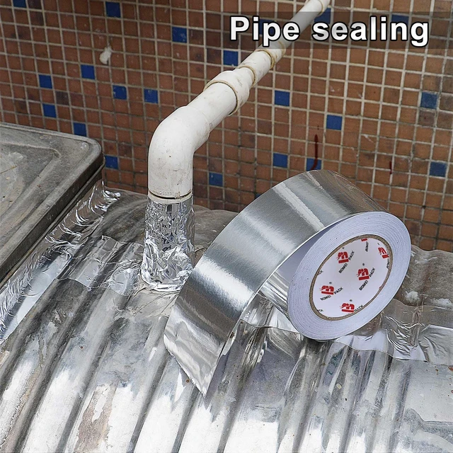 Alt view image 6 of 7 - Aluminum Foil Tape,Heavy Duty Metal Foil,High Temperature Silver Duct Tape,Perfect for Sealing & Patching,HVAC,Air Ducts,Insulation and Metal Repair (12 Inch)