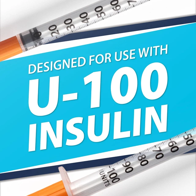 Alt view image 2 of 7 - EasyTouch U-100 Pet Insulin Syringes (30G 1.0cc 1/2") - 100 ct. Compatible with U-100 Insulin, 100 Unit Capacity, 1/2" Needle Length, Half-Unit Markings, Box of 100
