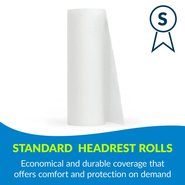 Alt view image 4 of 7 - 612 Avalon Single-Use Chiropractic Headrest Paper Roll, White, 12 x 125 (Pack of 12) Premium Crepe Paper Hygienic Barrier for Chiropractic Offices & More Medical Supplies