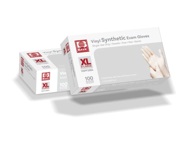 Alt view image 7 of 7 - Medical Clear Vinyl Exam Gloves - Latex-Free & Powder-Free - VGPF-3004 (Case of 1,000), Xtra Large