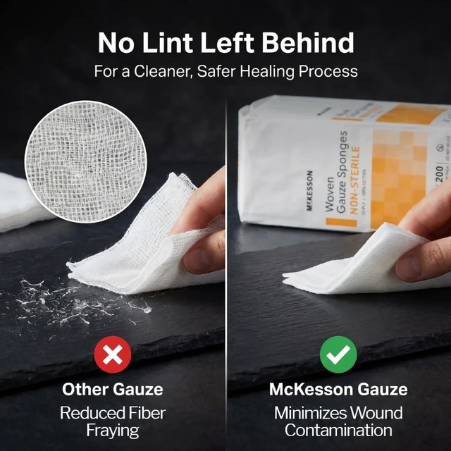 Alt view image 7 of 7 - Woven Gauze Sponges, Non-Sterile, Cotton, 4 x 4 in 100% Cotton