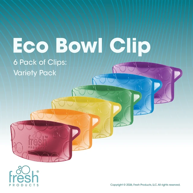 Alt view image 3 of 7 - Eco Bowl Clip Toilet Air Freshener, Variety Pack, 6-Pack Natural Oils, Made in USA, Rim Toilet Tank Trash Cabinet, Air & Trash and Bathroom Freshener, Lasts 30 Days, Chemical Free