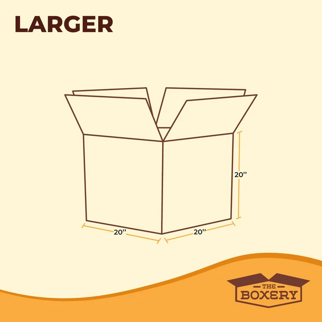 Alt view image 4 of 7 - Moving Boxes 10-Pack Larger | 20x20x20 inch Durable ECT 32 Corrugated Shipping Boxes for Mailing, Packing, Moving, and Storage Recyclable and Made in the USA