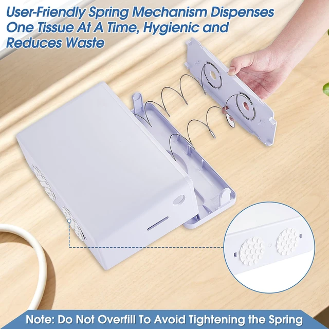 Alt view image 3 of 7 - Countertop Paper Towel Dispenser, 200-Sheet Capacity Non-Slip Base, Fits Multifold and Z-Fold Towels, For Bathrooms, Kitchens and Commercial Spaces