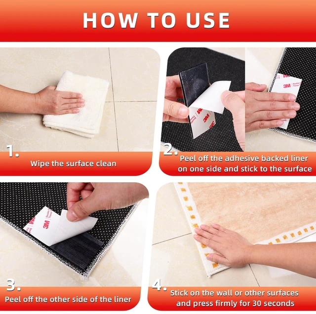 Alt view image 7 of 7 - Hook and Loop Tape 2in x 10ft, Mounting Tape Heavy Duty Adhesion Slef Adhesive Interlocking Strip, Back Adhesive Mounting Strips, Reclosable Sticky Back, Double Sided Carpet & Rug Fixation