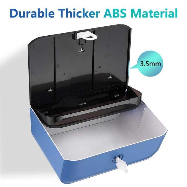 Alt view image 3 of 7 - Paper Towel Dispenser Wall Mount - Adhesive Paper Wowel Holder for Bathroom Compact, Touchless Hand Towel Dispenser for Kitchen 200 Sheet