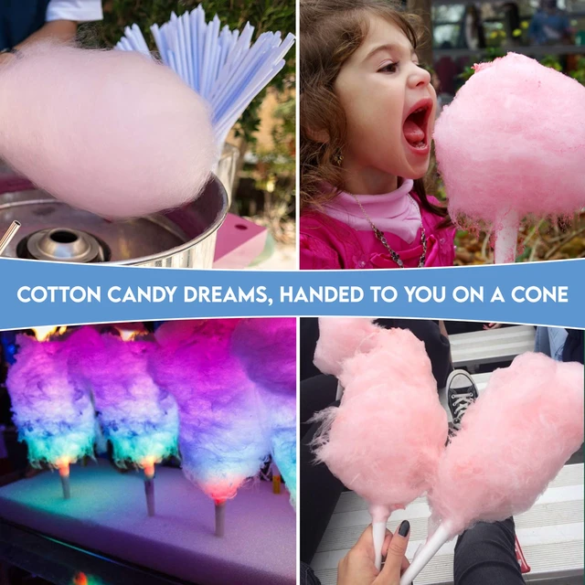 Alt view image 4 of 7 - PW Cotton Candy Cone 100ct Cotton Candy Cones 100ct