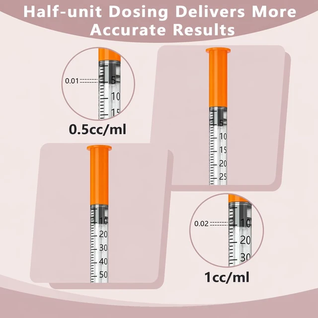 Alt view image 4 of 6 - jeringas 0.5cc/ml 30G 5/16" (8mm), Individually Wrapped, Box of 100