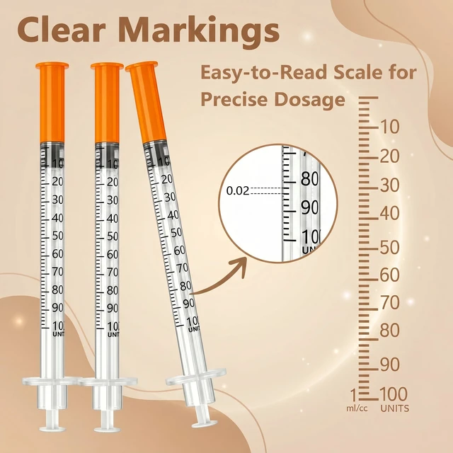 Alt view image 3 of 6 - 1ml 31G 1/4" (6mm) Lab Syrings, Individually Wrapped, Box of 100