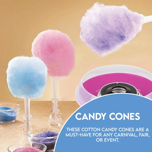 Alt view image 6 of 7 - PW Cotton Candy Cone 100ct Cotton Candy Cones 100ct