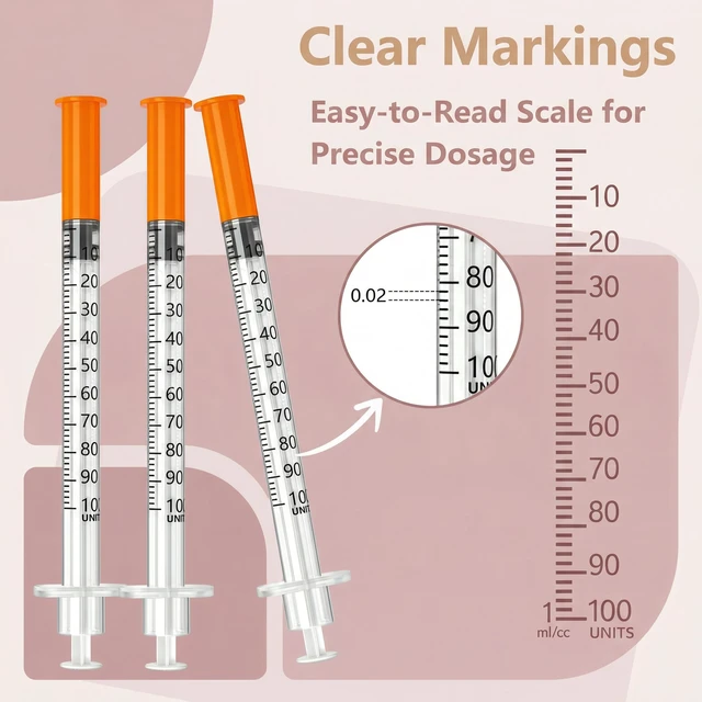 Alt view image 4 of 6 - 1ml 31G 5/16" (8mm), Individually Wrapped, Syrings Box of 100