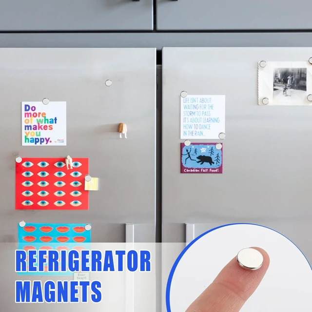 Alt view image 4 of 6 - 500Pcs Small Refrigerator Magnets, 10x2mm Round Rare Earth Magnet Mini Tiny Neodymium Strong Magnets for Crafts, DIY, Fridge, Miniatures, Whiteboard, Office, Kitchen, Dry Erase Board