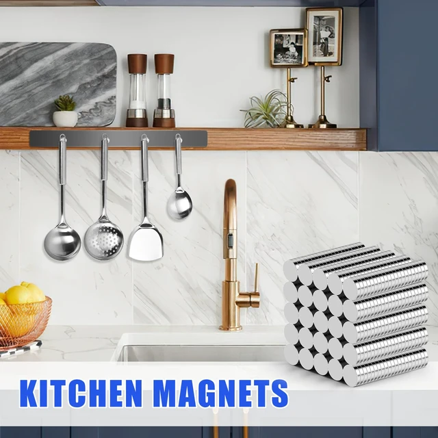 Alt view image 5 of 6 - 500Pcs Small Refrigerator Magnets, 10x2mm Round Rare Earth Magnet Mini Tiny Neodymium Strong Magnets for Crafts, DIY, Fridge, Miniatures, Whiteboard, Office, Kitchen, Dry Erase Board