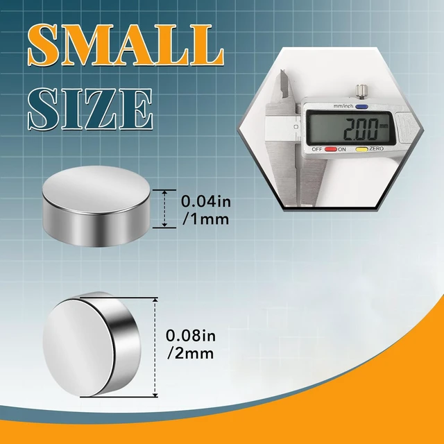 Alt view image 2 of 7 - 2000 Pack Small Magnets, Refrigerator Magnets Rare Earth Magnet Neodymium Magnet for Crafts, Whiteboard, Kitchen Cabinet