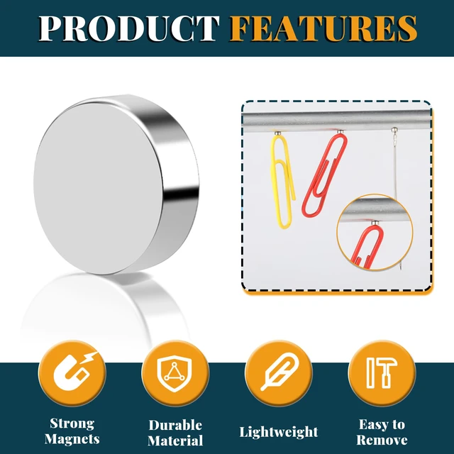 Alt view image 3 of 7 - 2000 Pack Small Magnets, Refrigerator Magnets Rare Earth Magnet Neodymium Magnet for Crafts, Whiteboard, Kitchen Cabinet