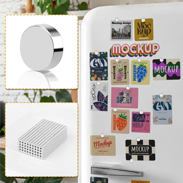 Alt view image 5 of 7 - 2000 Pack Small Magnets, Refrigerator Magnets Rare Earth Magnet Neodymium Magnet for Crafts, Whiteboard, Kitchen Cabinet