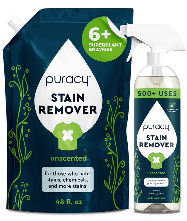 Main image of Stain Remover, Travel and Laundry Stain Cleaner for Clothes, Baby Essentials, Kids Stains, Oil and Fabric Spot Cleaner, (Stain Remover Spray and Refill, 64 fl oz)