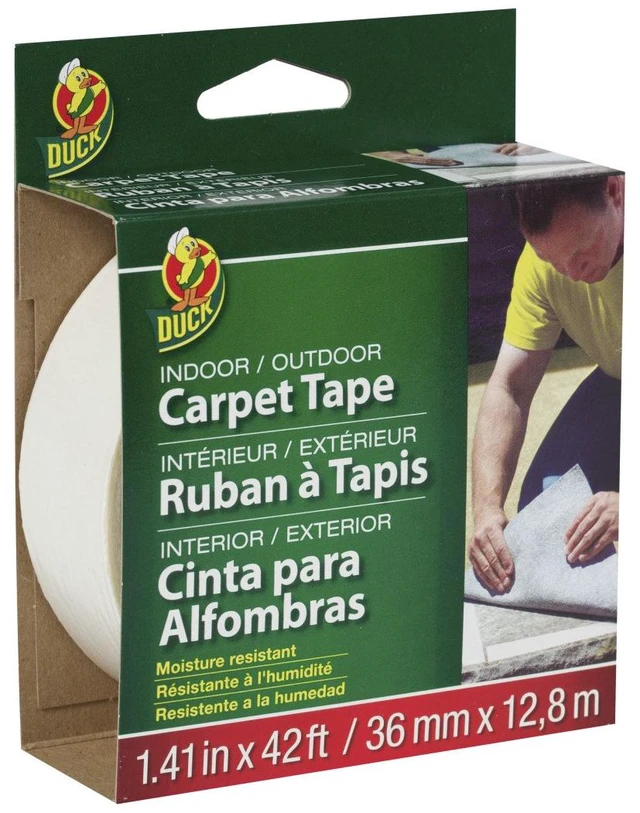 Main image of Brand 286373 Indoor/Outdoor Carpet Tape, 1.41-Inch x 42 Feet White, Pack of 6