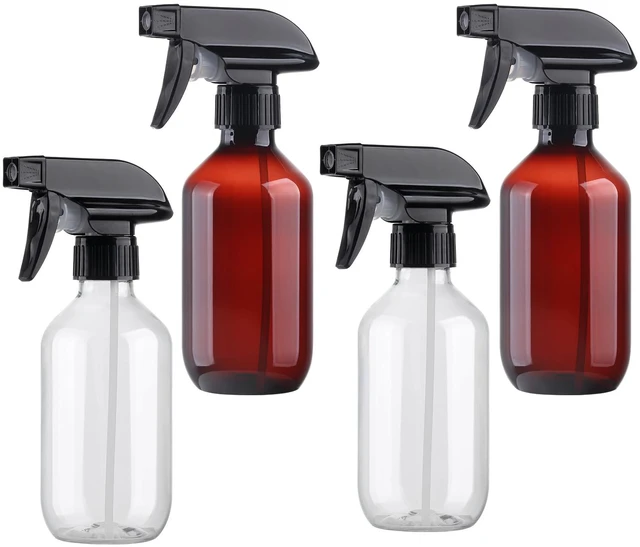 Main image of Spray Bottles 4Pack 10oz Fine Mist Empty Squirt Bottle for Cleaning Refillable Plastic Water Spray Bottle with Adjustable Nozzle BPA Free Small Spray Bottle for Hair Plants Pet Training