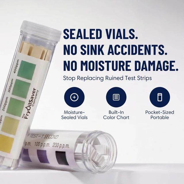 Alt view image 6 of 6 - Restaurant Sanitizer Test Kit Combo, 10 x Vial of 100 Strips Each QR5 Quat Sanitizer 0-400PPM & Chlorine Test Strip 0-200PPM Testing Kit for Food Service, Bar & Restaurants Supplies by FryOilSaver Co