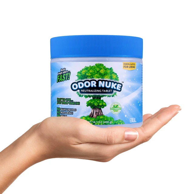 Alt view image 3 of 3 - Human Urine Neutralizer Tablets by - Kill Urine Smell In Portable Urinals for Men, Bedside Commodes, Bedpans & Camping Toilets - 14.1oz (Original)