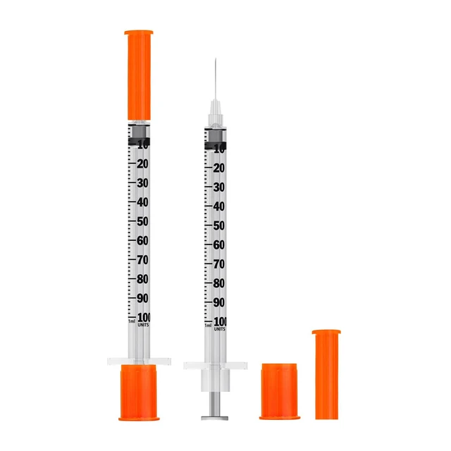 Main image of 1ml Syringe with Needle,30G 1cc 1/2 Inch 12.7mm Needle and Syringe,Individually Wrapped,Pack of 100