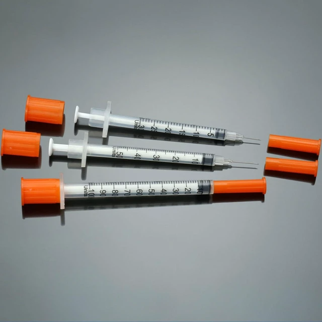 Alt view image 5 of 6 - 1ml Syringe with Needle,30G 1cc 1/2 Inch 12.7mm Needle and Syringe,Individually Wrapped,Pack of 100