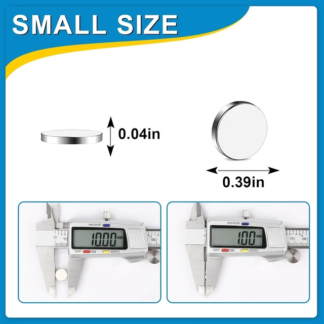 Alt view image 2 of 7 - Small Magnets, 400 Pack Refrigerator Magnets 10x1mm Rare Earth Magnet Neodymium Magnet for Crafts, Whiteboard, Kitchen Cabinet