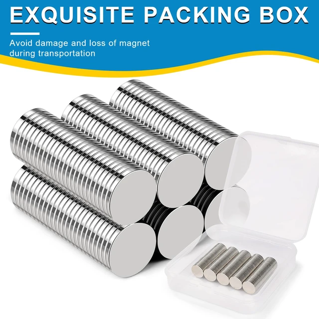 Alt view image 4 of 7 - Small Magnets, 400 Pack Refrigerator Magnets 10x1mm Rare Earth Magnet Neodymium Magnet for Crafts, Whiteboard, Kitchen Cabinet