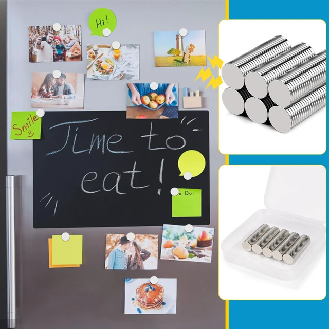 Alt view image 6 of 7 - Small Magnets, 400 Pack Refrigerator Magnets 10x1mm Rare Earth Magnet Neodymium Magnet for Crafts, Whiteboard, Kitchen Cabinet