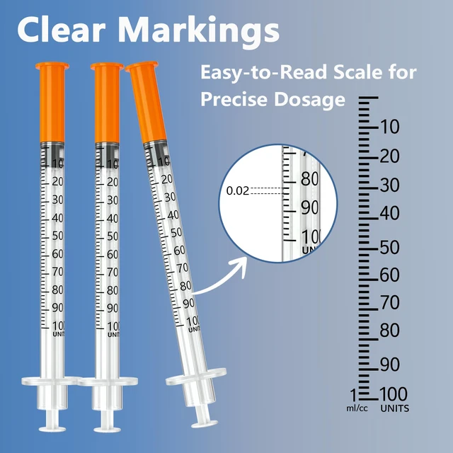 Alt view image 3 of 6 - jeringas 1ml 29G 1/2" (12.7mm), Individually Wrapped, Box of 100