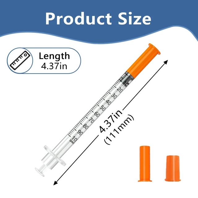 Alt view image 4 of 6 - jeringas 1ml 29G 1/2" (12.7mm), Individually Wrapped, Box of 100