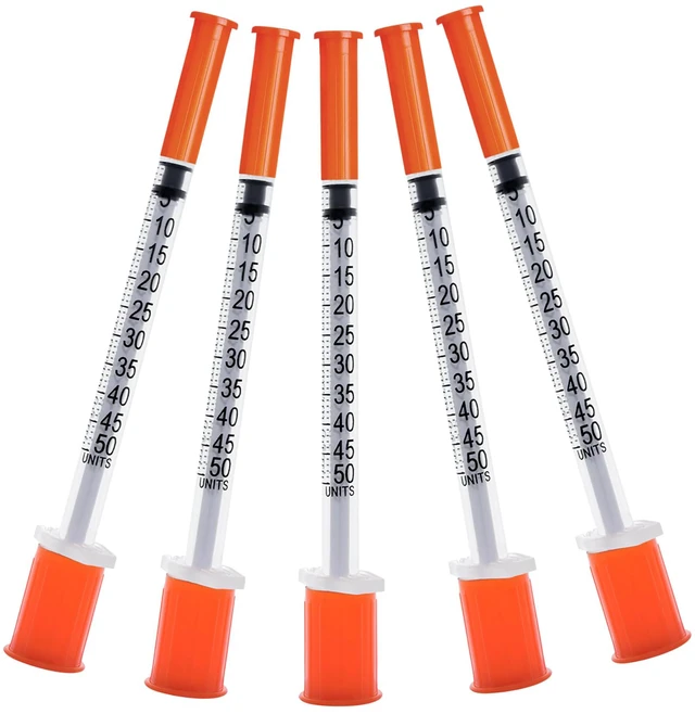 Main image of 31G 0.5cc 1/4 Inch (6mm) Syringe with Needle, Individually Wrapped, Pack of 100