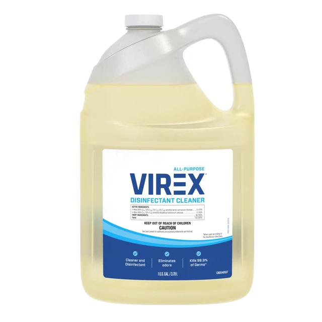 Alt view image 2 of 7 - Diversey All Purpose Disinfectant Cleaner, 1 Gallon, 2 Pack Multi Surface Use, Odor Control, Ready To Use, Lemon Scent, One Step Daily Cleaning