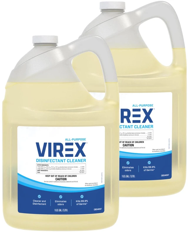 Main image of Diversey All Purpose Disinfectant Cleaner, 1 Gallon, 2 Pack Multi Surface Use, Odor Control, Ready To Use, Lemon Scent, One Step Daily Cleaning