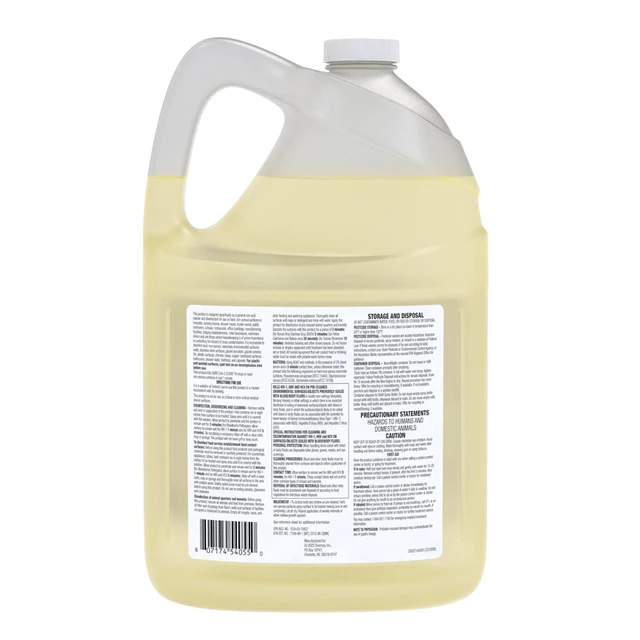 Alt view image 3 of 7 - Diversey All Purpose Disinfectant Cleaner, 1 Gallon, 2 Pack Multi Surface Use, Odor Control, Ready To Use, Lemon Scent, One Step Daily Cleaning