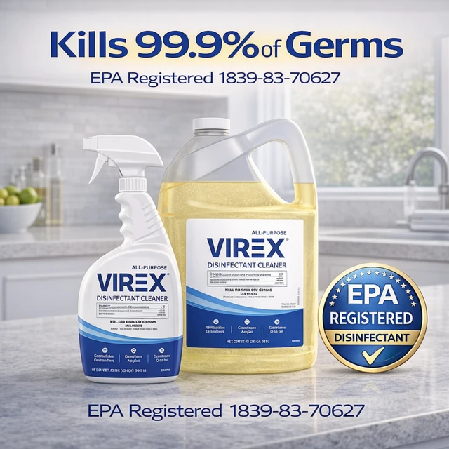 Alt view image 5 of 7 - Diversey All Purpose Disinfectant Cleaner, 1 Gallon, 2 Pack Multi Surface Use, Odor Control, Ready To Use, Lemon Scent, One Step Daily Cleaning